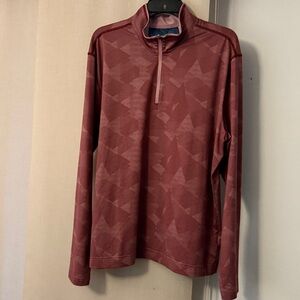 Men’s Robert Graham pullover top. Mauve/deep pink. Sz. L